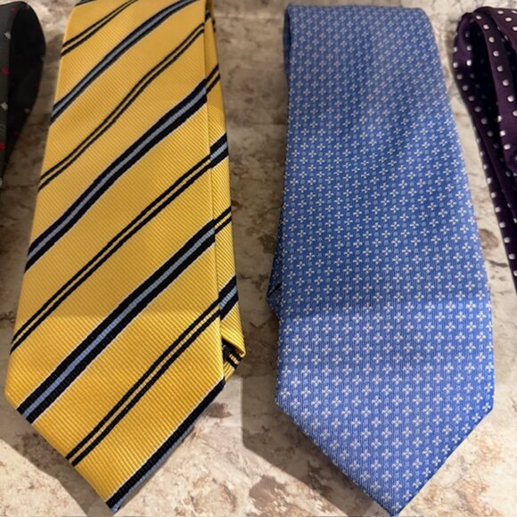 Lot of 12 Designer Neckties: Stafford, Saddlebred, Colours, Mashiko, Madison - Picture 3 of 10